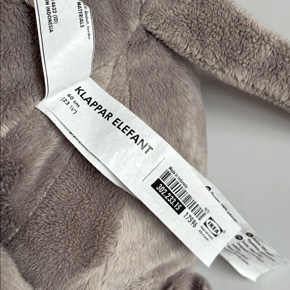 IKEA KLAPPAR ELEFANT IKEA Plush Elephant Toy